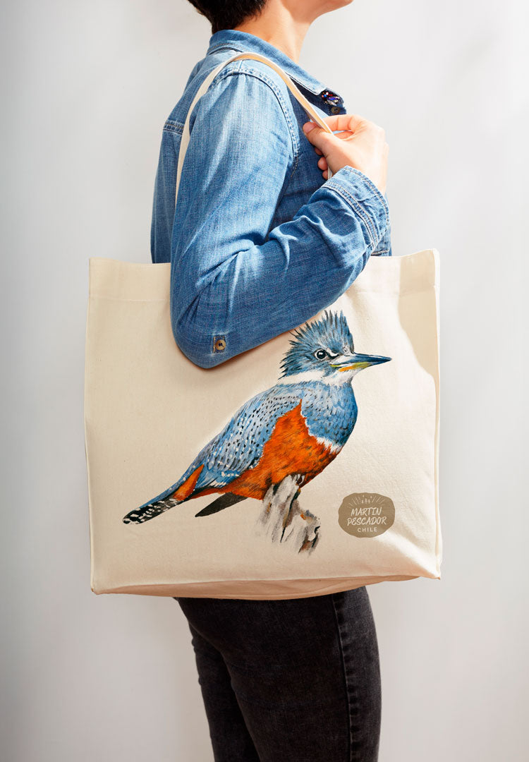 Bolsa de algodón Martín Pescador