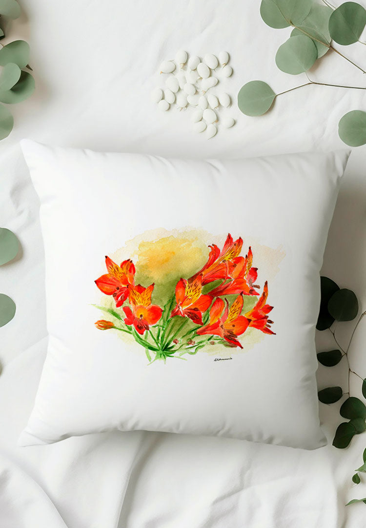 Funda de cojin Alstroemeria