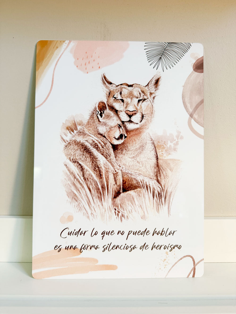 Letrero decorativo cuidemos nuestra fauna