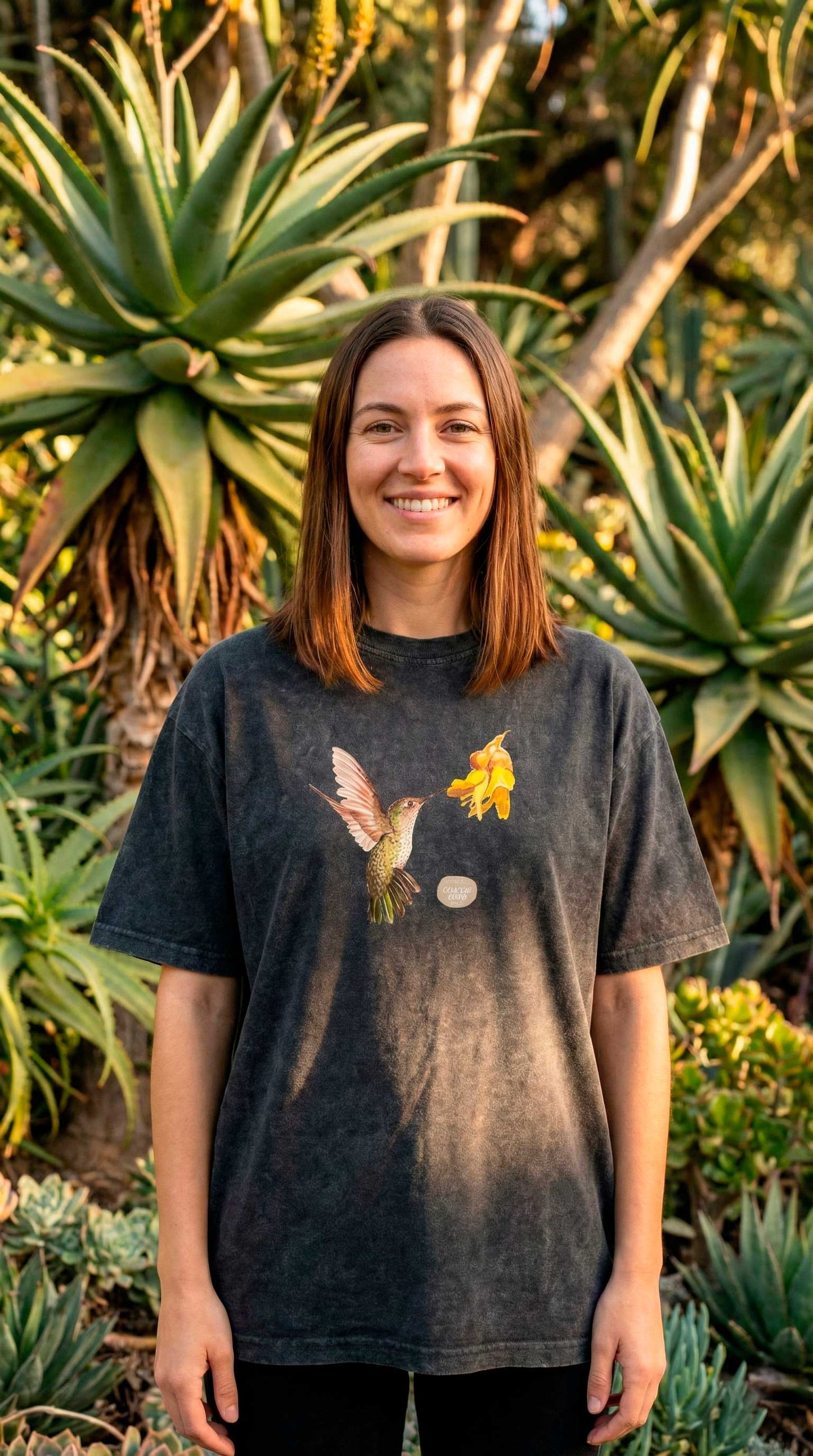 Polera ilustrada Picaflor chico