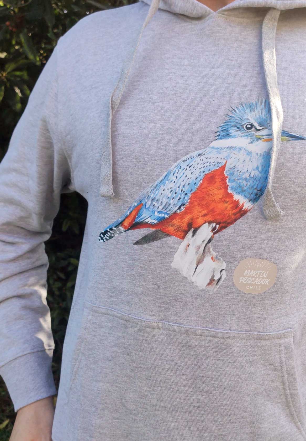 Polerón ilustrado Martín Pescador (Megaceryle torquata)