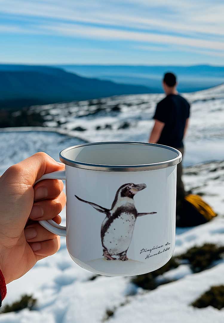 Tazón enlozado Pingüino de Humboldt