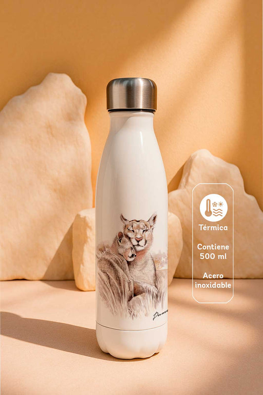 Botella térmica ilustrada Puma (Puma concolor)