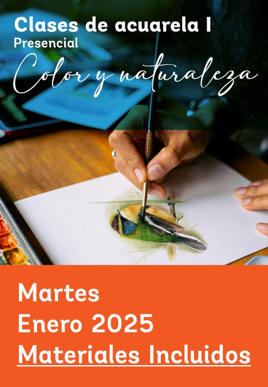 Clases Acuarela Martes (con materiales)