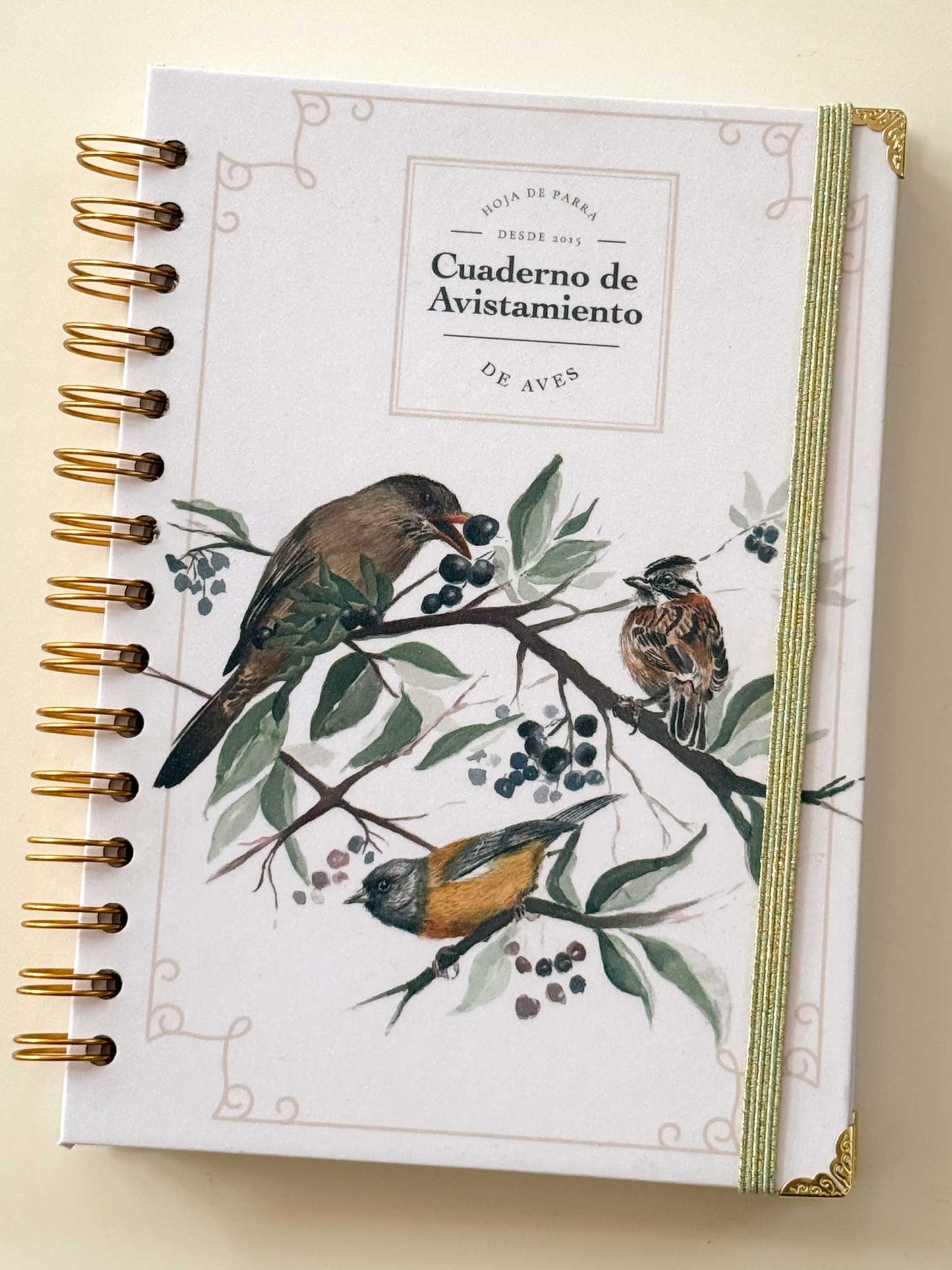 Cuaderno de avistamiento de aves