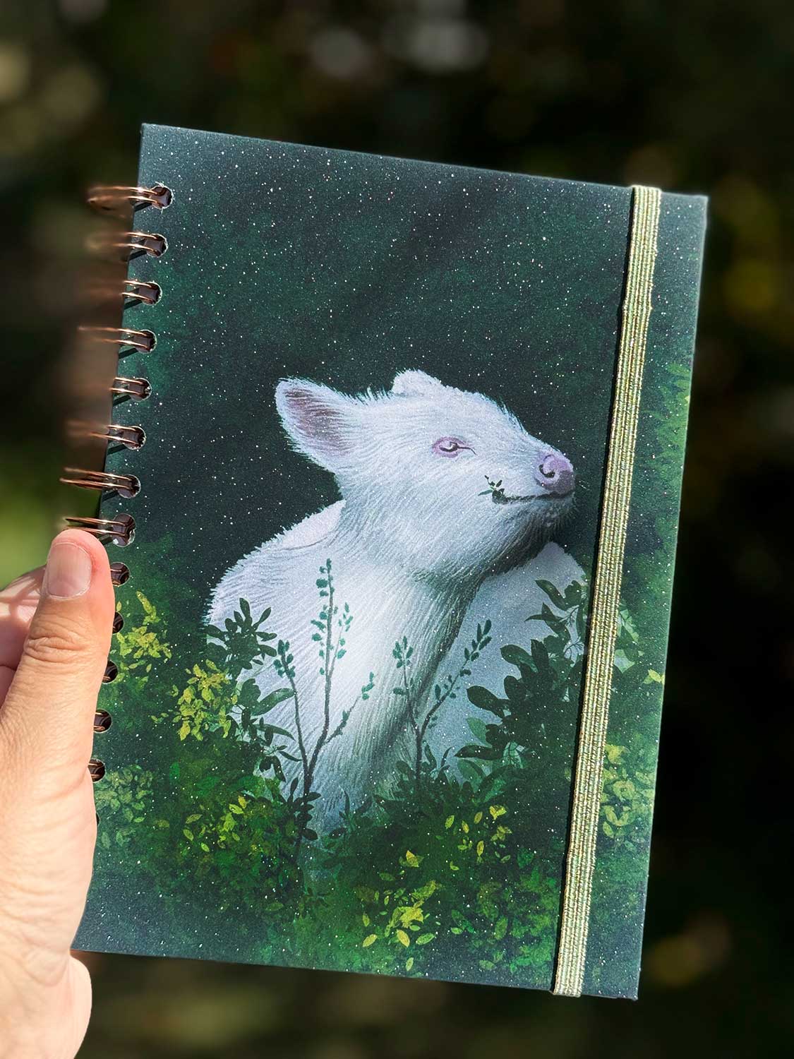 Cuaderno Ilustrado Pudú albino