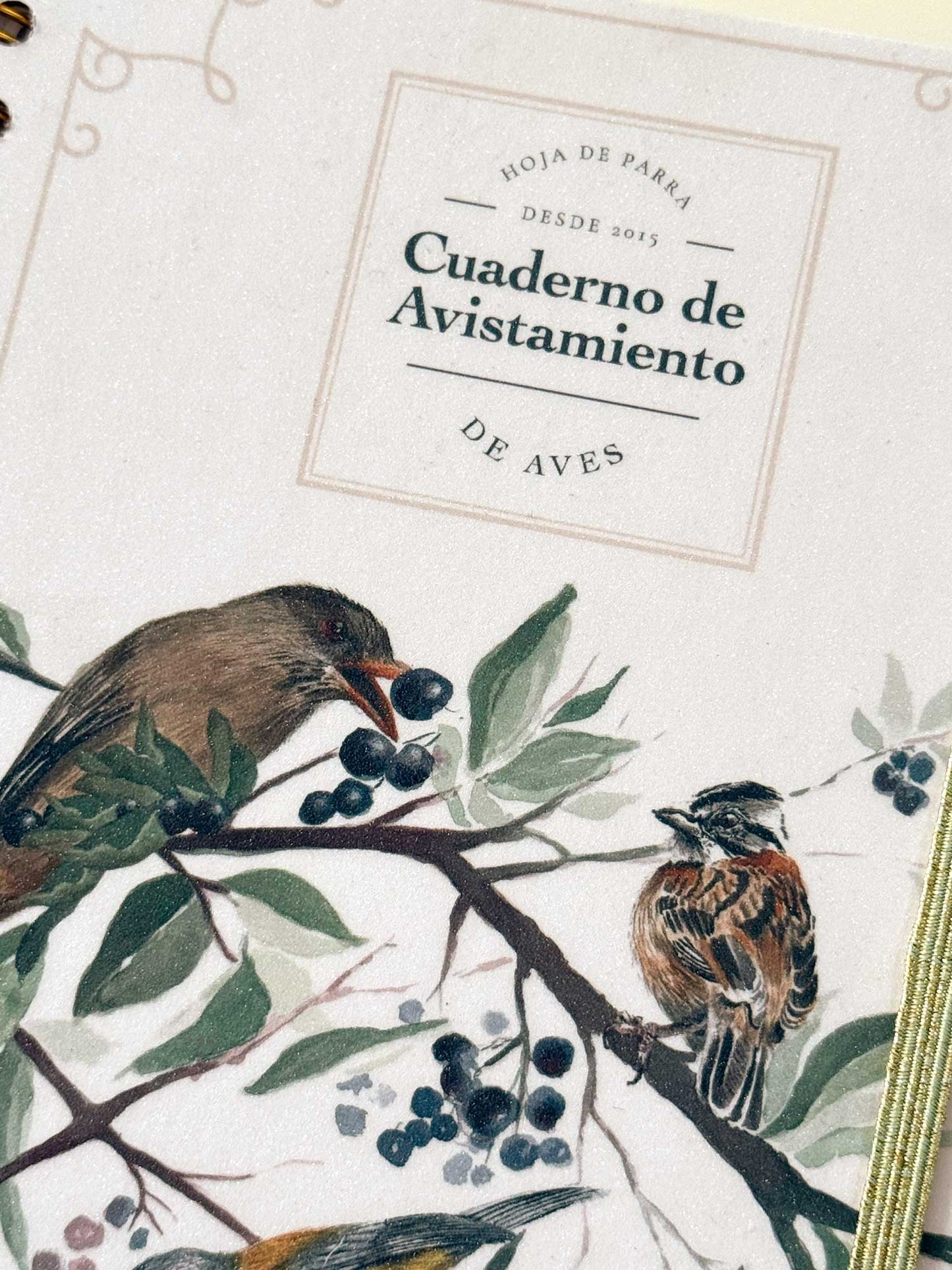 Cuaderno de avistamiento de aves