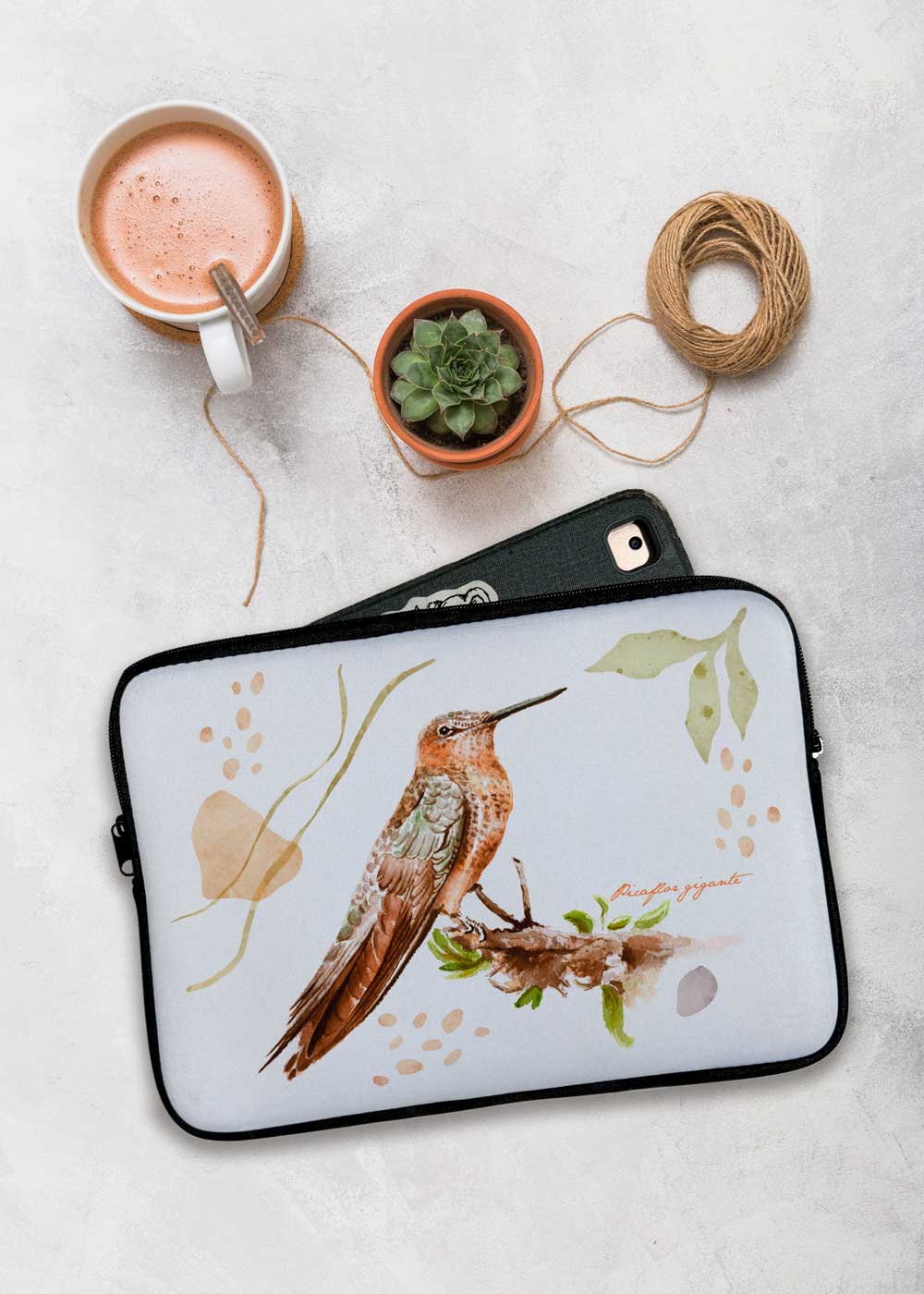 Funda notebook y tablet Picaflor gigante