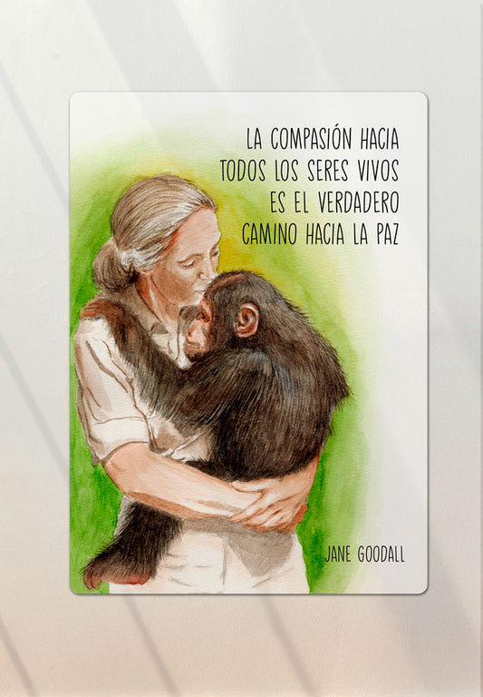 Letrero decorativo Jane Goodall