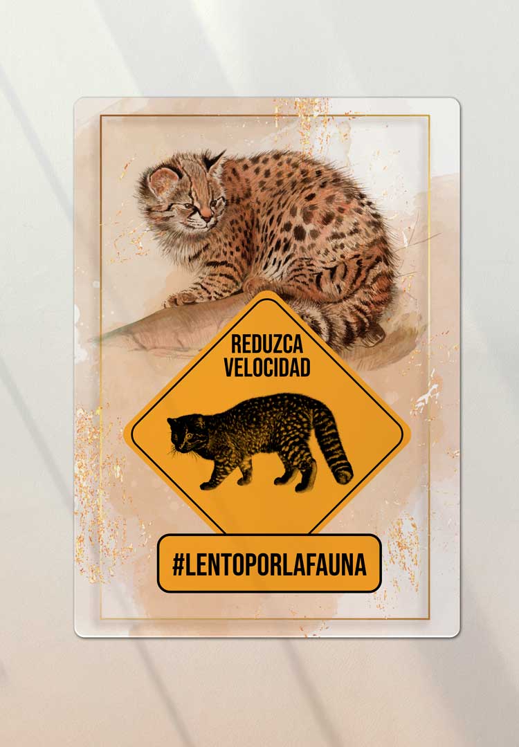 Letrero decorativo #LentoPorLaFauna