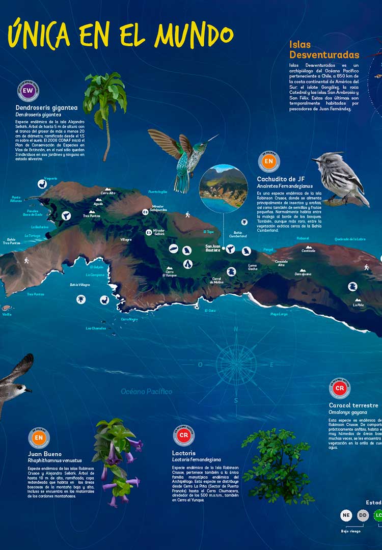 Lámina Parque Nacional Archipiélago Juan Fernández