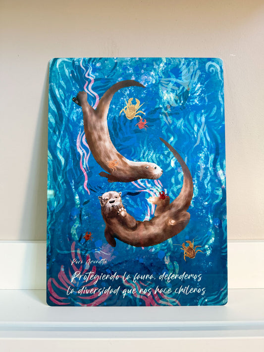 Letrero decorativo Defendamos la diversidad