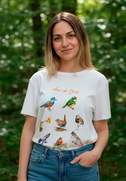 Polera Aves de Chile