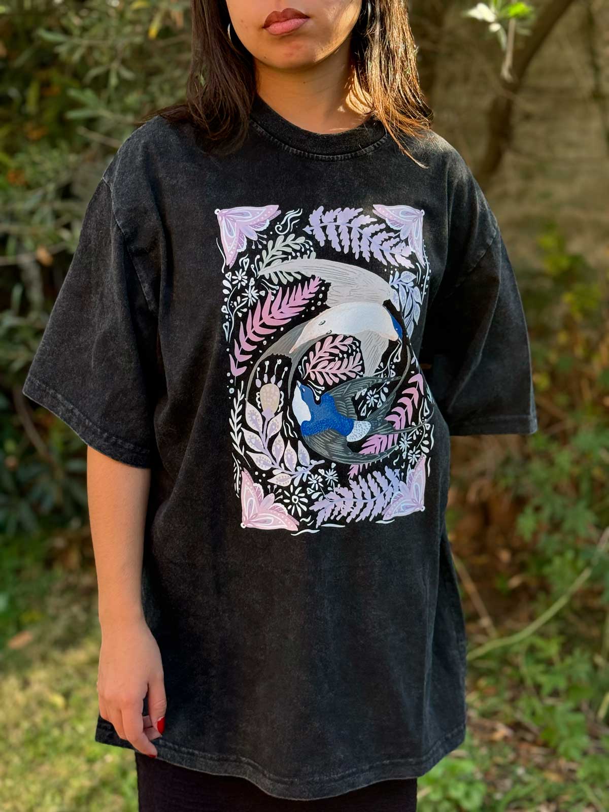 Polera ilustrada Golondrina Chilena
