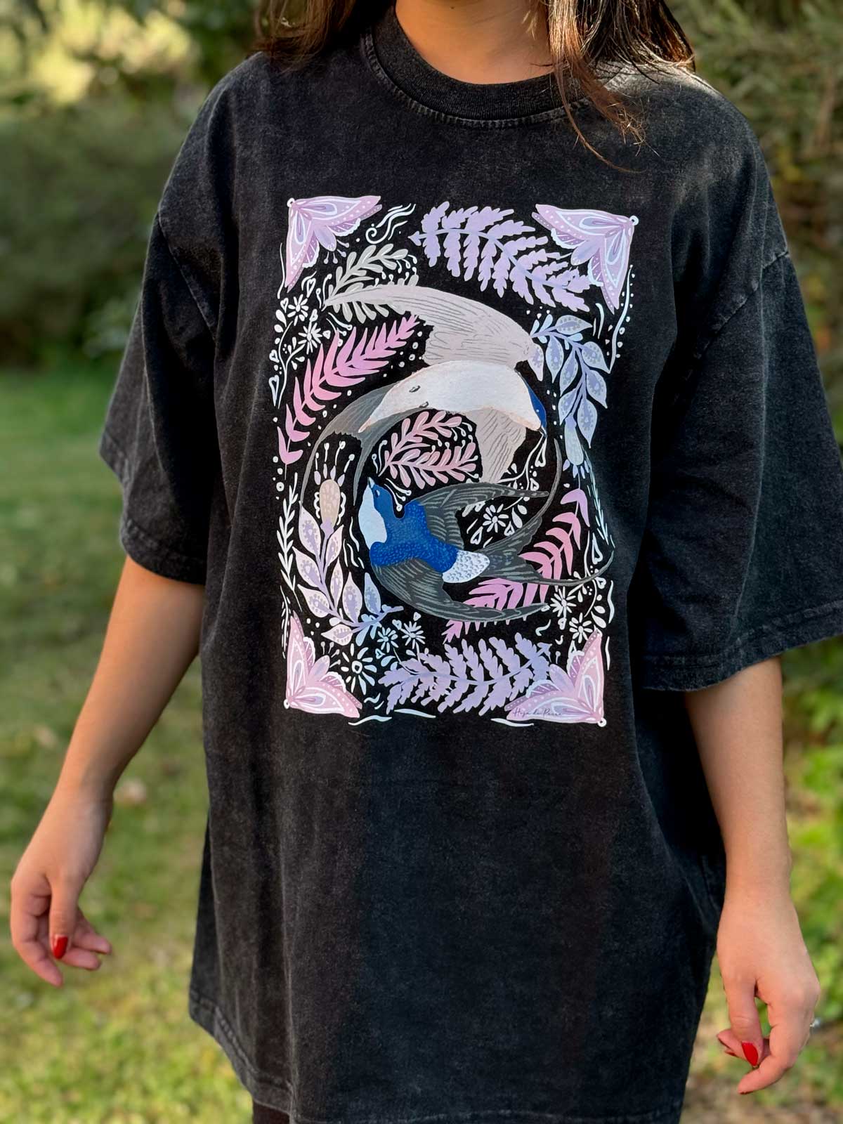 Polera ilustrada Golondrina Chilena