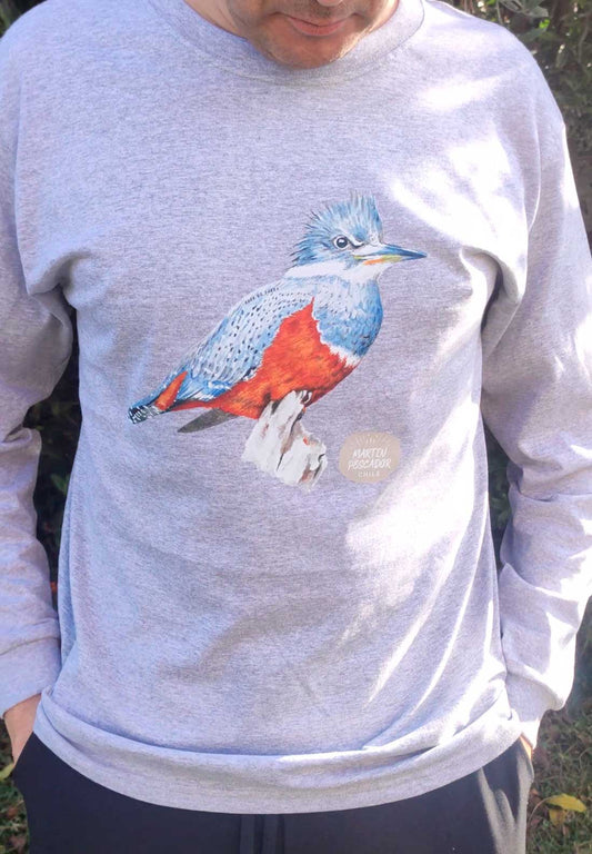 Polera manga larga Martín pescador