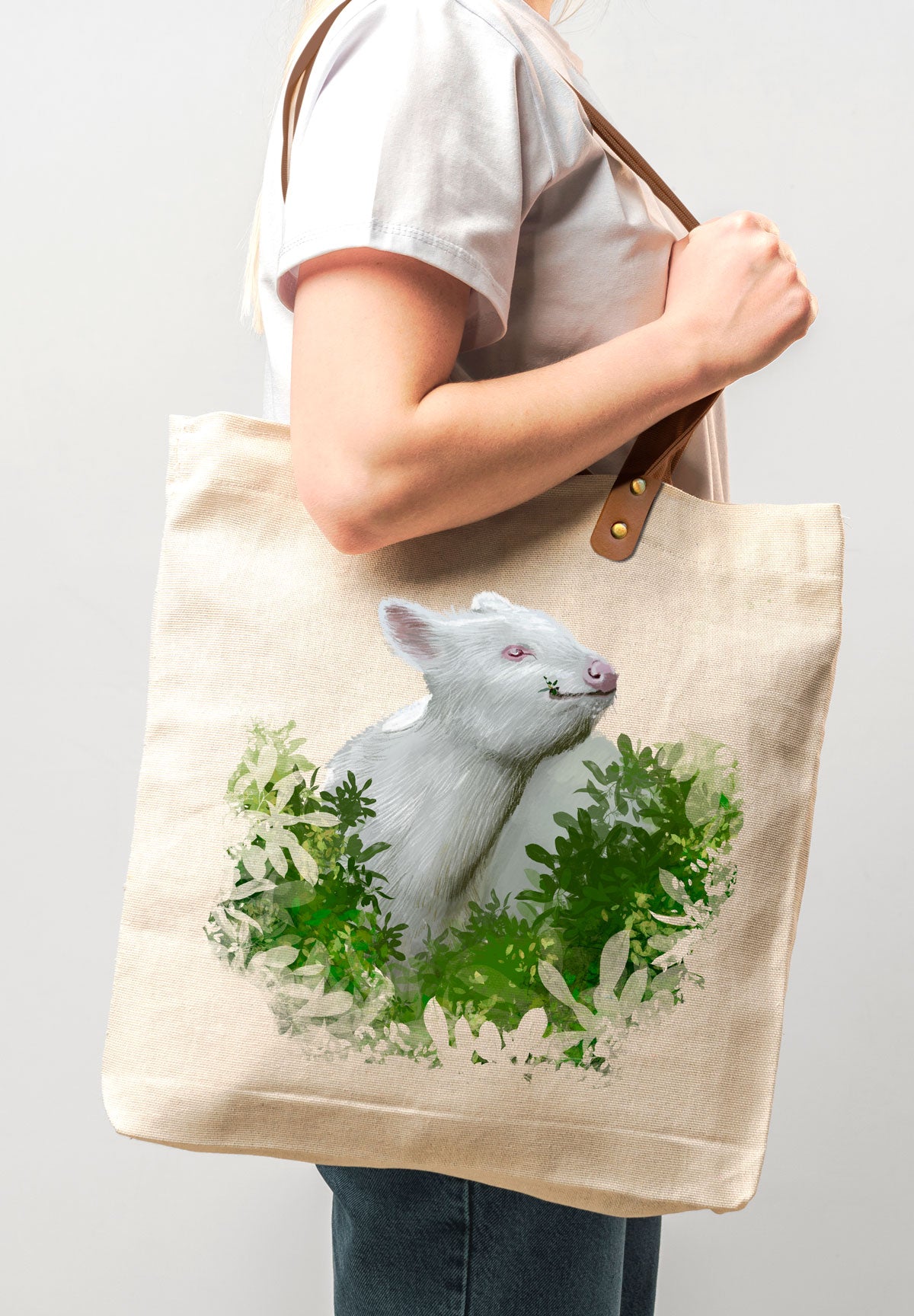 Tote Bag Pudú albino